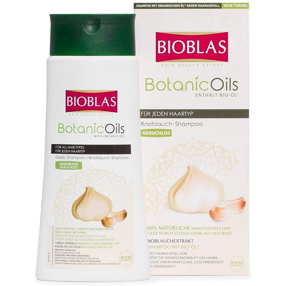 Bioblas Garlic Hair Loss Shampoo for Men and Women with Organic Oil ...