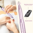 thumbnail image 2 of Electric Nail Drill Machine Professional 25000RPM Portable Manicure Pedicure Polishing Shape Tools Efile Nail File Drill Kit for Acrylic, Removing Acrylic Gel Nails, 2 of 7
