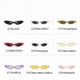 thumbnail image 5 of 2021 Skinny Narrow Cat Eye Sunglasses Women Vintage Small RED Pink Drop Frame Retro Tiny Oval Sun Glasses Shades 592B, 5 of 5