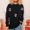 Black, variant on EchfiProm Black Sweaters for Women Christmas Pullover Winter Long Sleeve Crewneck Christmas Adults Tops
