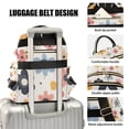 thumbnail image 3 of FORMRS Mini Backpack Purse for Women Quilted Travel Daypack Casual Shoulder Bag, Beige Retro Flower, 3 of 7