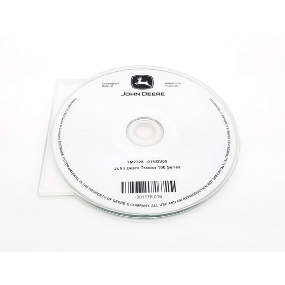 John Deere 190C Tractor 100 Series Technical Manual CD - TM2328CD