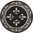 thumbnail image 1 of United Weavers Bristol Casselton Turquoise Round Rug Round, 1 of 1