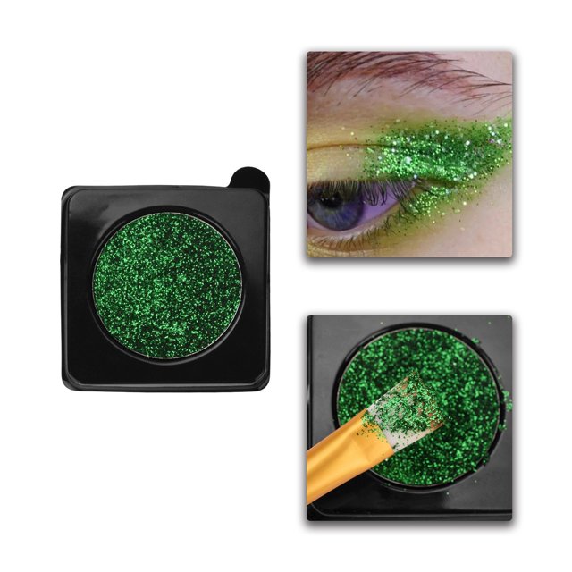 SIfdSeng Green Diy Stage Performance Makeup Shiny Gold Onion Powder Flash Eye Shadow Plate Rose Gold Eyeshadow for Mature Eyes