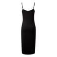 thumbnail image 4 of Womens Adjustable Spaghetti Strap Nightgown Round Neck Long Sleepshirt, 4 of 5