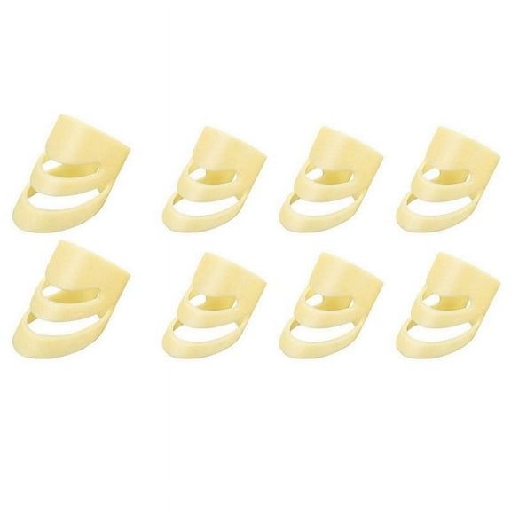 8Pcs Guitar Picks Adjustable Finger Thumb Medium and Large Plastic for Bass Banjo Ukulele