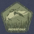 thumbnail image 2 of Boy's Mossy Oak Mallard Green Badge  Graphic Tee Navy Blue Heather X Large, 2 of 4