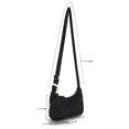 thumbnail image 2 of Bolso Bandolera Bolsos Bandolera Acolchado Algodón Acolchado Mujer con Monedero Negro, 2 of 9