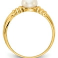 thumbnail image 2 of 10K Yellow Gold 5-6Mm White Button Freshwater Cultured Pearl Ringsize 7 (Width 5.75) - Jbsp, 2 of 5