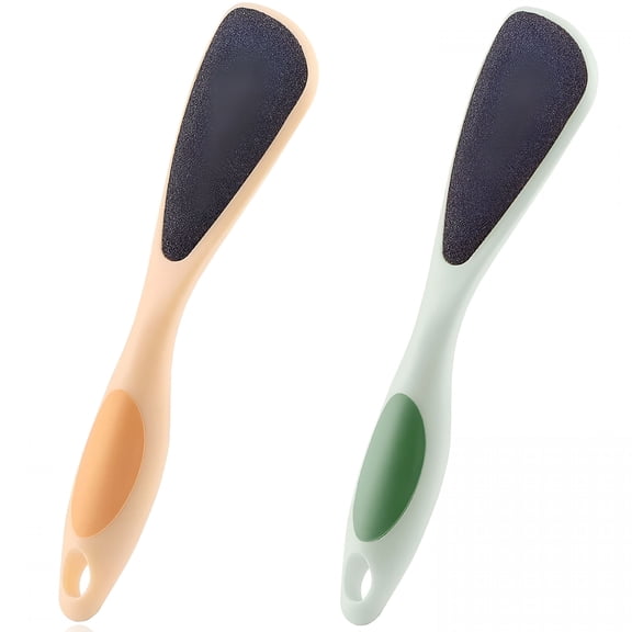 ACDANC 2026 New Double-Sided Pumice Stone for Feet,Foot Pumice with Handle,Ergonomic Easy to Reach,Feet Scrubber (2Pcs) for Home,Spa,Salon
