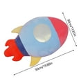 thumbnail image 3 of Star Rocket Plush Throw Pillow - Soft Space-Themed Decor for Kids & Bedroom, 3 of 5