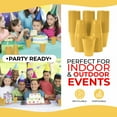thumbnail image 3 of 100-Pack 12 Oz Yellow Disposable Plastic Cups - Durable and Stylish Party Cups, 3 of 5