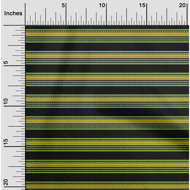 oneOone Viscose Jersey Fabric Waves & Geometric Stripe Print Fabric BTY 60 Inches Wide