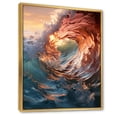 thumbnail image 2 of Designart "Sunlit Waves Beach Photo VIII" Nautical & Beach Floater Framed Canvas Print, 2 of 7