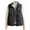 Black, variant on Womens Lightweight Puffer Vest Full Zipper Quilted Jackets Sleeveless Winter Warm Puffy Coat Beige, 2XL