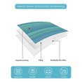 thumbnail image 4 of Quilts Queen Size Bedding Set, Teal Blue Striped Reversible Summer Quilt 3 Pieces, Thin Line Geometric Lightweight Bedspreads Coverlets with 2 Pillow Shams for All Seasons, 4 of 5