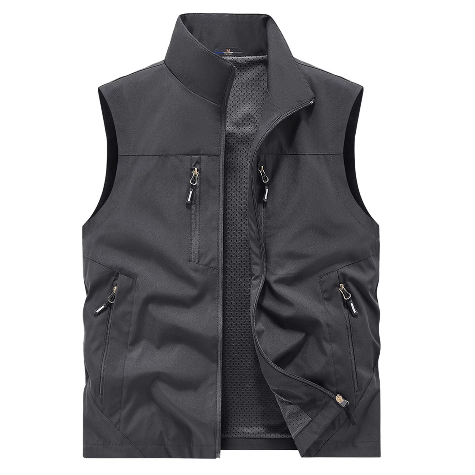 Mens Outdoor Casual Light Vest Multi Pocket Utility Vests