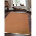 thumbnail image 1 of 9 x 12 ft. Hand Woven Flat Weave Kilim Wool Solid Rectangle Area Rug, Orange, 1 of 1
