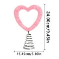 thumbnail image 3 of Christmas Tree Heart Topper, Velvet Heart Shaped Decorations with Base, Valentines Wreath Decor for Valentine Christmas Holiday Party Wall Home Front Door, 3 of 6