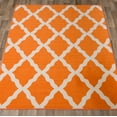 thumbnail image 2 of Sweet Home Stores Clifton Non-Slip Rubberback Moroccan Trellis 5x7 Indoor Area Rug, 5' x 6'6", Orange, 2 of 8