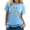 A-Light Blue714, variant on Womens Tshirt Crew Neck Short Sleeve Watercolor Floral Vintage Graphic Tees Casual Outings Everyday Street Style T-Shirts