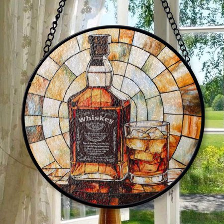 Stained Glass Window Hanging Whiskey Whisky Home Valentine’s Day Decor Festival Gift Ornament Christmas Ornament Gift Mother’s Day Keepsake Keepsake 2025 Stained Glass Window Hanging Whiskey Whisky Home Valentine’s Day Decor Festival Gift Ornament Christmas Ornament Gift Mother’s Day Keepsake Keepsake 2025