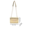 thumbnail image 2 of Bolsa De Hombro Bolso bandolera para mujer Bolso bandolera de PU con patrón de cocodrilo (Oro) Likrtyny Para Estrenar, 2 of 4