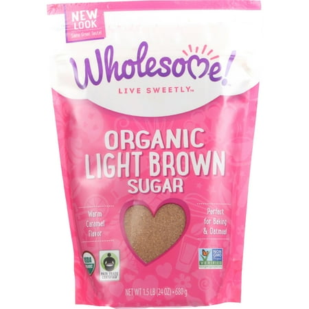 Mexican Brown Sugar - (2 Pack) Wholesome Live Sweetly Organic Light Brown Sugar, 24 oz