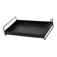 thumbnail image 2 of Bandeja para servir, plato moderno para Bandeja de postres de frutas, taza de té, hervidor de agua, soporte para té, bebidas, comidas, mesa de centro Negro, 2 of 8