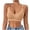 Khaki, variant on Bras for Women Full Coverage Solid Color Ice Silk Wave Open Back Seamless Push Up Racerback Daily Bra for Cool Comfort Bras for Women