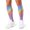 White-1, variant on 3D Printed Calf Compression Sleeves, 360 Seamless Leg Sleeves for Running, Cycling & Sports, One Size, Rainbow Print
