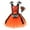 Orange, variant on IBTOM CASTLE Kids Girls Halloween Witch Costume Spider Ruffle Tulle Dress Spaghetti Straps Cosplay Dress up 4-5 Years Purple