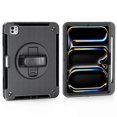 thumbnail image 2 of For Ipad Pro 13 (2024) Case Kickstand Pc + Tpu Rugged Cover With Shoulder Strap - Blue, 2 of 5