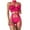 Hot Pink, variant on Women'S Lingerie Set Lace Style Ribbon Doll Lingerie With Garter Belt One Leg Bodysuit Large Size Lace Underwear Two-Piece Set With Chest Buckle Plus Size Micro Bikini Mesh Tank Top Women Matching Bra