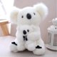thumbnail image 3 of Cute rabbit 11 inch Mum and Baby Koala Plush Toy Stuffed Animal Toy Plush Animal Doll (White), 3 of 3
