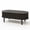 Black, variant on 40" Oval Brown Engineered Wood Fluted Lift Top Coffee Table with Hidden Storage