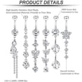 thumbnail image 4 of 3-6PCS 14G 316L Stainless Steel Belly Button Rings for Women Navel Rings Barbell Dangle Flower CZ Body Piercing, 4 of 6