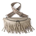 thumbnail image 1 of Bolso Cruzado Con Bandolera para Mujer  Bolso Informal Con Borlas en El Pecho  Bolso Con Borlas (Beige), 1 of 9