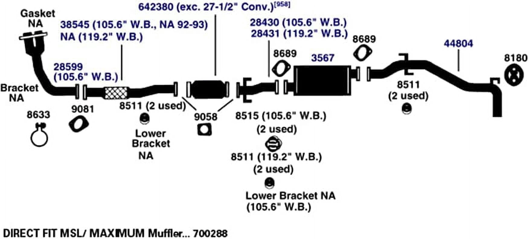 AP Exhaust Exhaust Pipe Gasket Fits select: 1993-1995 ISUZU RODEO, 1994-1995 HONDA PASSPORT
