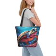 thumbnail image 2 of Fotbe Colorful Ocean Sea Turtle Bolsa de Playa con Estampado, Bolsa de Hombro, Bolsa de Mano Espaciosa, Bolsa de Viaje Ligera, Bolsa de Compras Versátil, 2 of 6