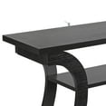 thumbnail image 3 of ZENSTYLE Home Entryway Console Table 3-Tier Freestanding Simple Luxury Style Curved Hallway Table Black, 3 of 9