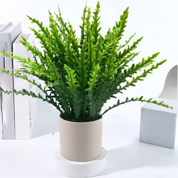 Cheapark Artificial Flower Artificial Plant Bonsai Small Potted Green Plant Living Room Office Entrance Decor