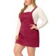 thumbnail image 1 of Vestido de mujer de talgrande con tirantes y cintualde ante Rojo oscuro XL, 1 of 6