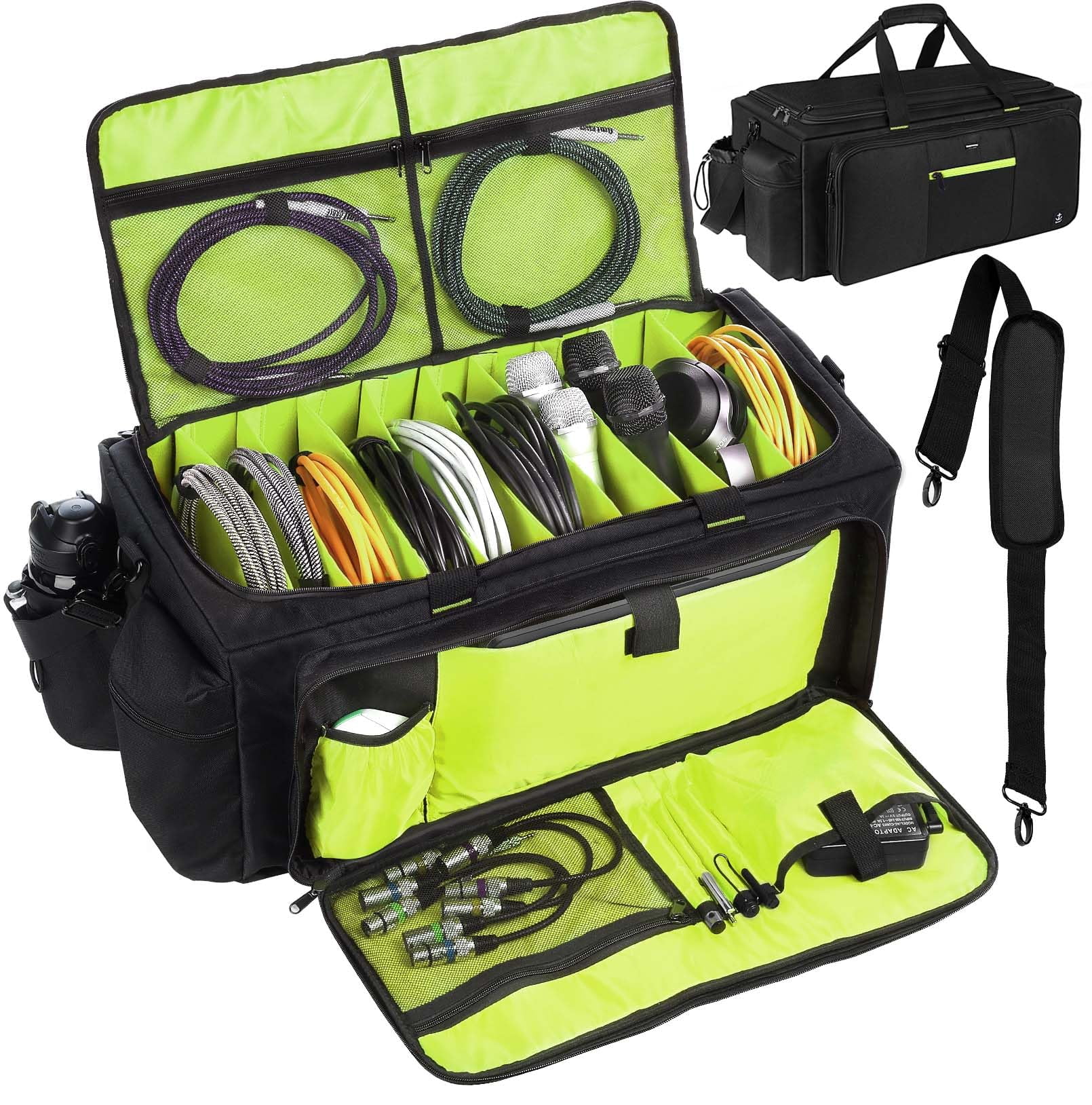 Bolsa para DJ Timoxi, placa de soporte grande, robusta e impermeable ...