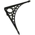 thumbnail image 1 of RCH Hardware 7902BLK Fancy Decorative Cast Iron Shelf Bracket, Matching Screws Included, Black, 1 of 3