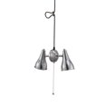 thumbnail image 1 of HomeRoots 468882 Two Light Industrial Silver Hanging Light, 1 of 3