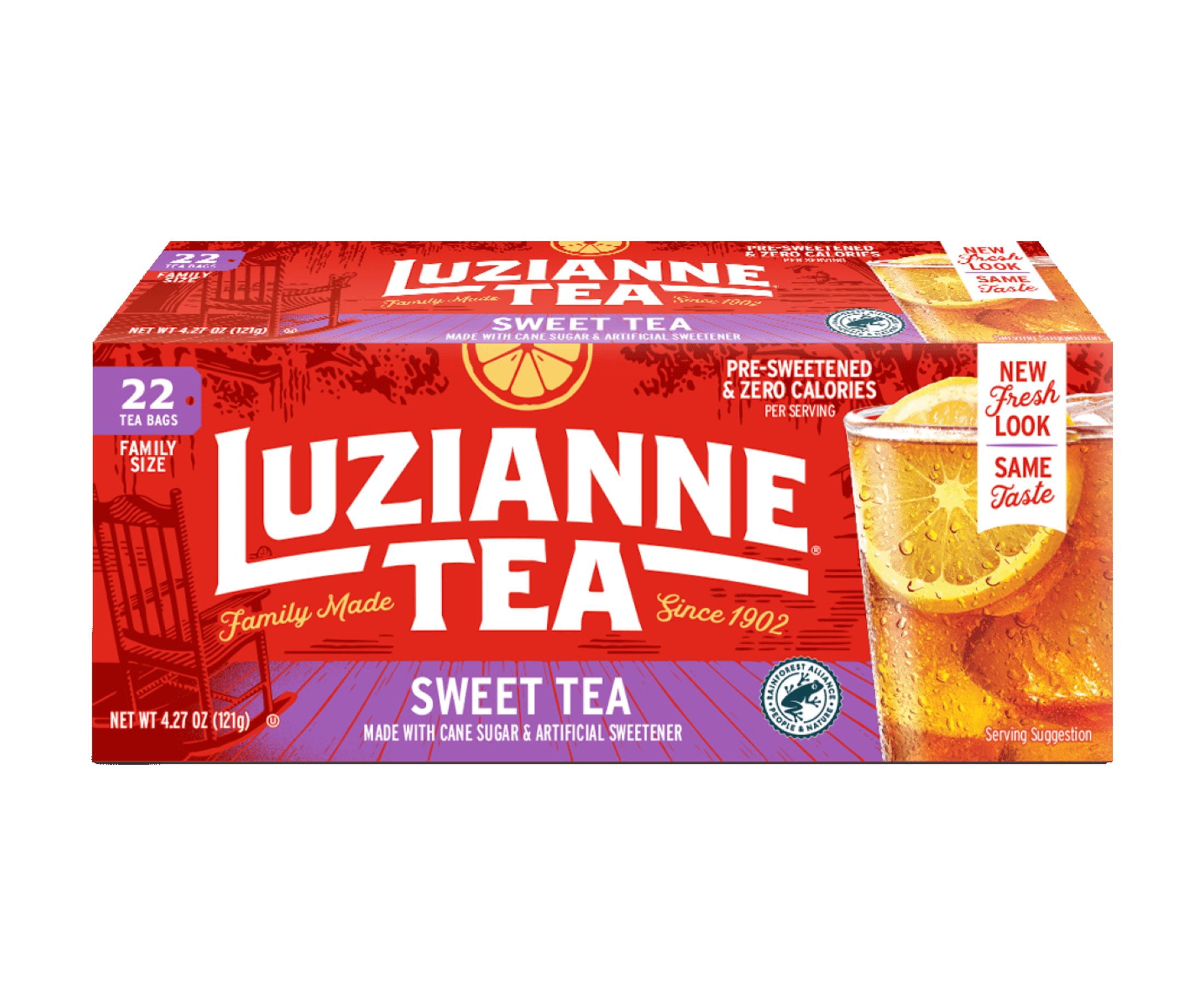 (4 pack) Luzianne Iced Sweet Tea Bags, 22 Count