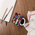 thumbnail image 4 of Yiaed Colorful Floral Embroidery Mexican Print Ceramics Coffee,Large Handle Design,Extra Large Tea and Coffee Cup for Office and Home Mugs, 4 of 6