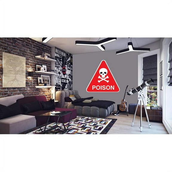 Wallhogs Poison Sign Wall Decal