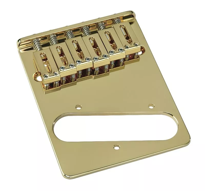 NEW - Gotoh GTC202 Modern Brass Bridge For Fender Tele - GOLD